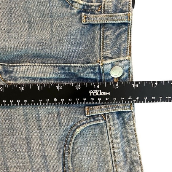 NWT Joe's Jeans Women's Blue Denim Mini Skirt Size 26 Casual Raw Hem Summer - Picture 10 of 11